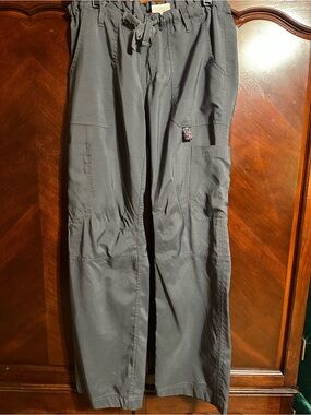 koi Charcoal Gray Straight-Leg Scrub Pants